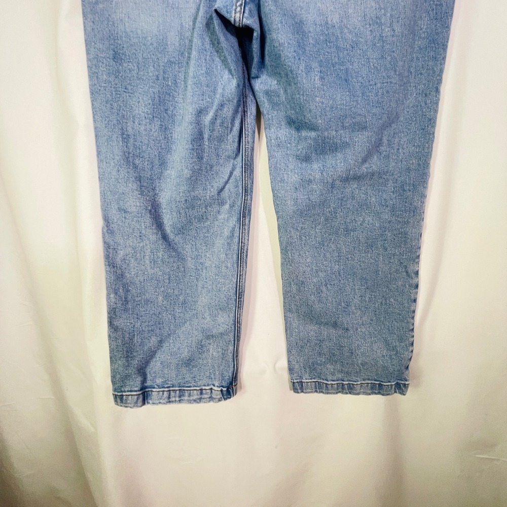 Old Navy Wide-Leg Jeans Women's 16 Extra High-Waisted Ankle Short Light Blue - Picture 5 of 9